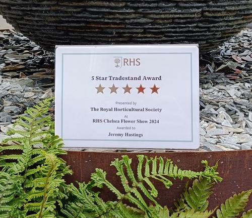 5 Star Tradestand award acheived at RHS Chelsea 2024