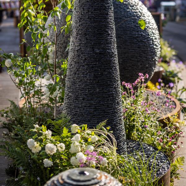 Jeremy Hastings Cornish chimney slate water feature RHS Chelsea