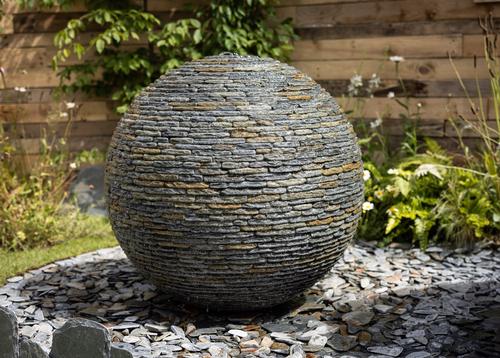 The slate Watersphere™. Cornish slate sphere water features. - Jeremy ...